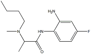 N-(2-amino-4-fluorophenyl)-2-[butyl(methyl)amino]propanamide Struktur