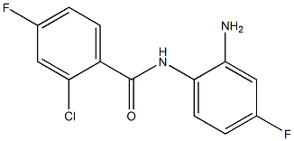 N-(2-amino-4-fluorophenyl)-2-chloro-4-fluorobenzamide Struktur