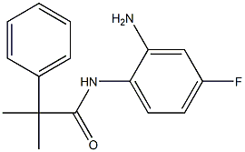 N-(2-amino-4-fluorophenyl)-2-methyl-2-phenylpropanamide Struktur