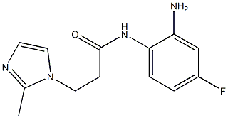 N-(2-amino-4-fluorophenyl)-3-(2-methyl-1H-imidazol-1-yl)propanamide Struktur