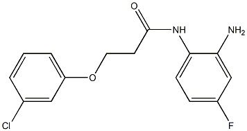 N-(2-amino-4-fluorophenyl)-3-(3-chlorophenoxy)propanamide Struktur