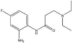 N-(2-amino-4-fluorophenyl)-3-(diethylamino)propanamide Struktur