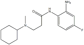 N-(2-amino-4-fluorophenyl)-3-[cyclohexyl(methyl)amino]propanamide Struktur