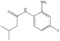 N-(2-amino-4-fluorophenyl)-3-methylbutanamide Struktur