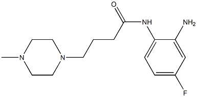 N-(2-amino-4-fluorophenyl)-4-(4-methylpiperazin-1-yl)butanamide Struktur