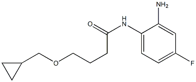 N-(2-amino-4-fluorophenyl)-4-(cyclopropylmethoxy)butanamide Struktur