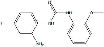 N-(2-amino-4-fluorophenyl)-N'-(2-methoxyphenyl)urea Struktur