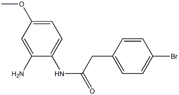 N-(2-amino-4-methoxyphenyl)-2-(4-bromophenyl)acetamide Struktur