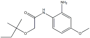 N-(2-amino-4-methoxyphenyl)-2-[(2-methylbutan-2-yl)oxy]acetamide Struktur