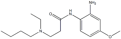 N-(2-amino-4-methoxyphenyl)-3-[butyl(ethyl)amino]propanamide Struktur