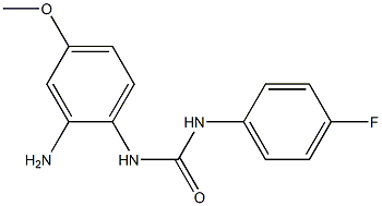 N-(2-amino-4-methoxyphenyl)-N'-(4-fluorophenyl)urea Struktur