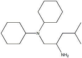 N-(2-amino-4-methylpentyl)-N-cyclohexylcyclohexanamine Struktur