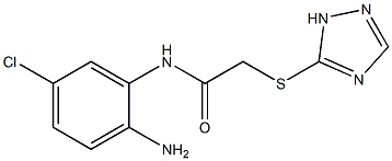 N-(2-amino-5-chlorophenyl)-2-(1H-1,2,4-triazol-5-ylsulfanyl)acetamide Struktur