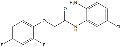 N-(2-amino-5-chlorophenyl)-2-(2,4-difluorophenoxy)acetamide Struktur