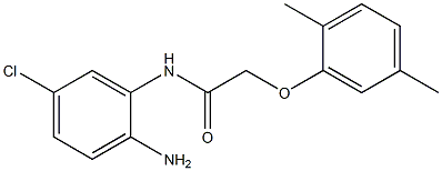 N-(2-amino-5-chlorophenyl)-2-(2,5-dimethylphenoxy)acetamide Struktur