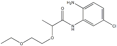 N-(2-amino-5-chlorophenyl)-2-(2-ethoxyethoxy)propanamide Struktur