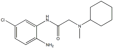 N-(2-amino-5-chlorophenyl)-2-[cyclohexyl(methyl)amino]acetamide Struktur