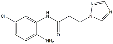 N-(2-amino-5-chlorophenyl)-3-(1H-1,2,4-triazol-1-yl)propanamide Struktur