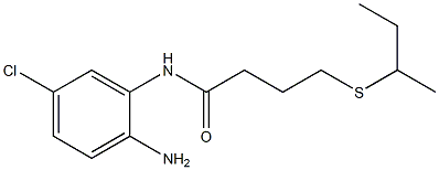 N-(2-amino-5-chlorophenyl)-4-(butan-2-ylsulfanyl)butanamide Struktur