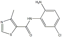 N-(2-amino-5-chlorophenyl)-4-methyl-1,3-thiazole-5-carboxamide Struktur