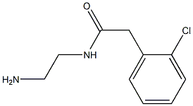 N-(2-aminoethyl)-2-(2-chlorophenyl)acetamide Struktur