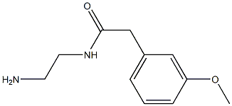 N-(2-aminoethyl)-2-(3-methoxyphenyl)acetamide Struktur