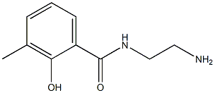 N-(2-aminoethyl)-2-hydroxy-3-methylbenzamide Struktur