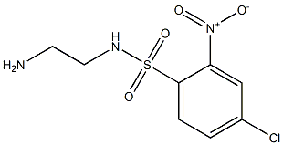 N-(2-aminoethyl)-4-chloro-2-nitrobenzene-1-sulfonamide Struktur