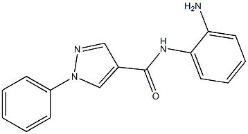 N-(2-aminophenyl)-1-phenyl-1H-pyrazole-4-carboxamide Struktur