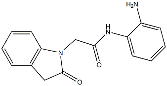 N-(2-aminophenyl)-2-(2-oxo-2,3-dihydro-1H-indol-1-yl)acetamide Struktur