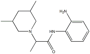 N-(2-aminophenyl)-2-(3,5-dimethylpiperidin-1-yl)propanamide Struktur