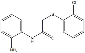 N-(2-aminophenyl)-2-[(2-chlorophenyl)sulfanyl]acetamide Struktur