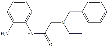 N-(2-aminophenyl)-2-[benzyl(ethyl)amino]acetamide Struktur