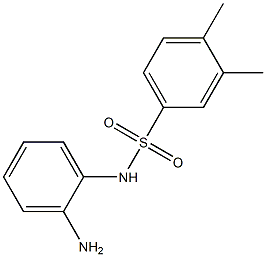 N-(2-aminophenyl)-3,4-dimethylbenzene-1-sulfonamide Struktur