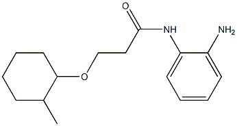 N-(2-aminophenyl)-3-[(2-methylcyclohexyl)oxy]propanamide Struktur