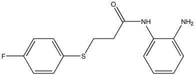 N-(2-aminophenyl)-3-[(4-fluorophenyl)sulfanyl]propanamide Struktur