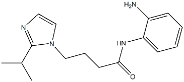 N-(2-aminophenyl)-4-[2-(propan-2-yl)-1H-imidazol-1-yl]butanamide Struktur