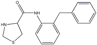 N-(2-benzylphenyl)-1,3-thiazolidine-4-carboxamide Struktur