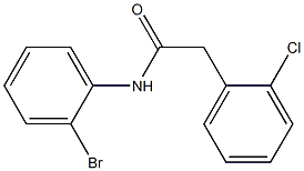 N-(2-bromophenyl)-2-(2-chlorophenyl)acetamide Struktur