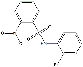 N-(2-bromophenyl)-2-nitrobenzene-1-sulfonamide Struktur