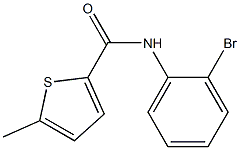 N-(2-bromophenyl)-5-methylthiophene-2-carboxamide Struktur