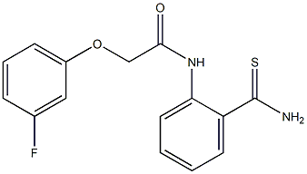 N-(2-carbamothioylphenyl)-2-(3-fluorophenoxy)acetamide Struktur