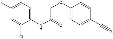 N-(2-chloro-4-methylphenyl)-2-(4-cyanophenoxy)acetamide Struktur