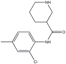 N-(2-chloro-4-methylphenyl)piperidine-3-carboxamide Struktur