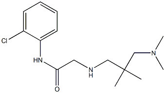 N-(2-chlorophenyl)-2-({2-[(dimethylamino)methyl]-2-methylpropyl}amino)acetamide Struktur