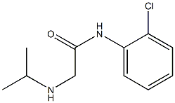 N-(2-chlorophenyl)-2-(propan-2-ylamino)acetamide Struktur