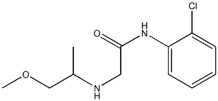 N-(2-chlorophenyl)-2-[(1-methoxypropan-2-yl)amino]acetamide Struktur