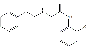 N-(2-chlorophenyl)-2-[(2-phenylethyl)amino]acetamide Struktur