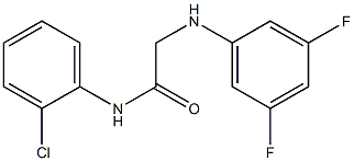 N-(2-chlorophenyl)-2-[(3,5-difluorophenyl)amino]acetamide Struktur