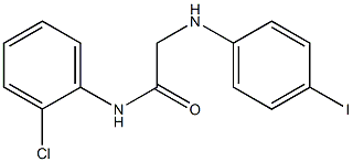 N-(2-chlorophenyl)-2-[(4-iodophenyl)amino]acetamide Struktur